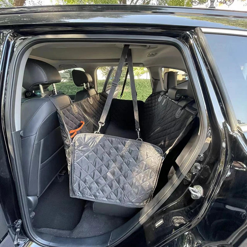 Premium Rear Seat Covers for Pets - Durable Oxford Cloth Dog Seat Protector for All Seasons