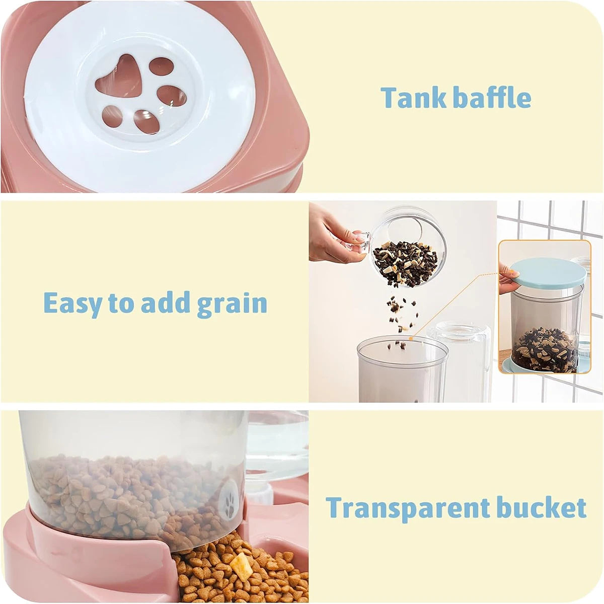 Revolutionary 2-in-1 Automatic Pet Feeder and Water Dispenser Set for Dogs - Effortless Feeding and Hydration!