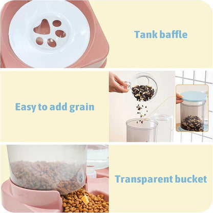 Revolutionary 2-in-1 Automatic Pet Feeder and Water Dispenser Set for Dogs - Effortless Feeding and Hydration!