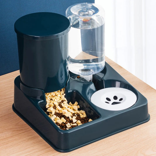 Revolutionary 2-in-1 Automatic Pet Feeder and Water Dispenser Set for Dogs - Effortless Feeding and Hydration!