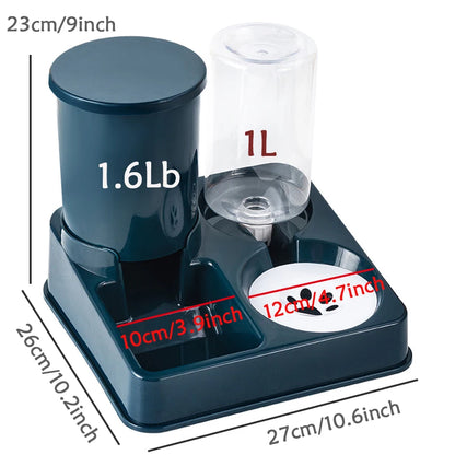 Revolutionary 2-in-1 Automatic Pet Feeder and Water Dispenser Set for Dogs - Effortless Feeding and Hydration!